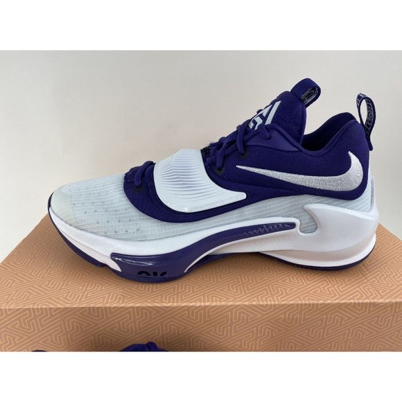 Nike Zoom Freak 3 Purple White Men's Basketball Shoes Sneakers Promo DM7378 501 - Picture 5 of 12